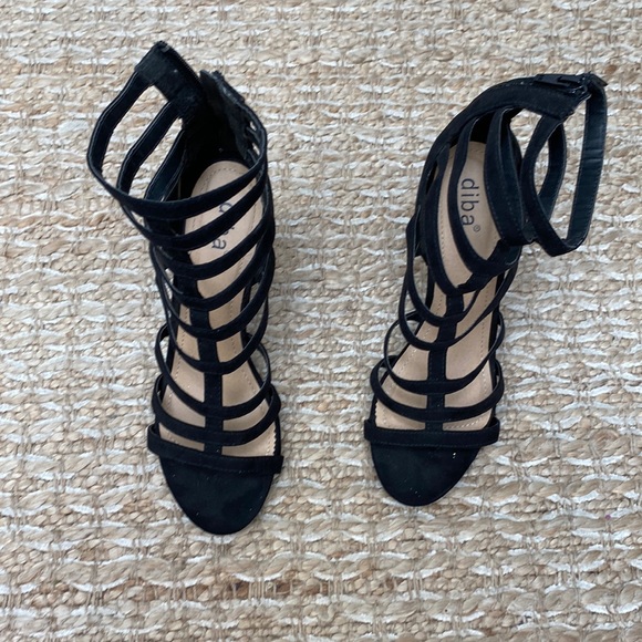 Diba Shoes - Diba Black Strappy Heels